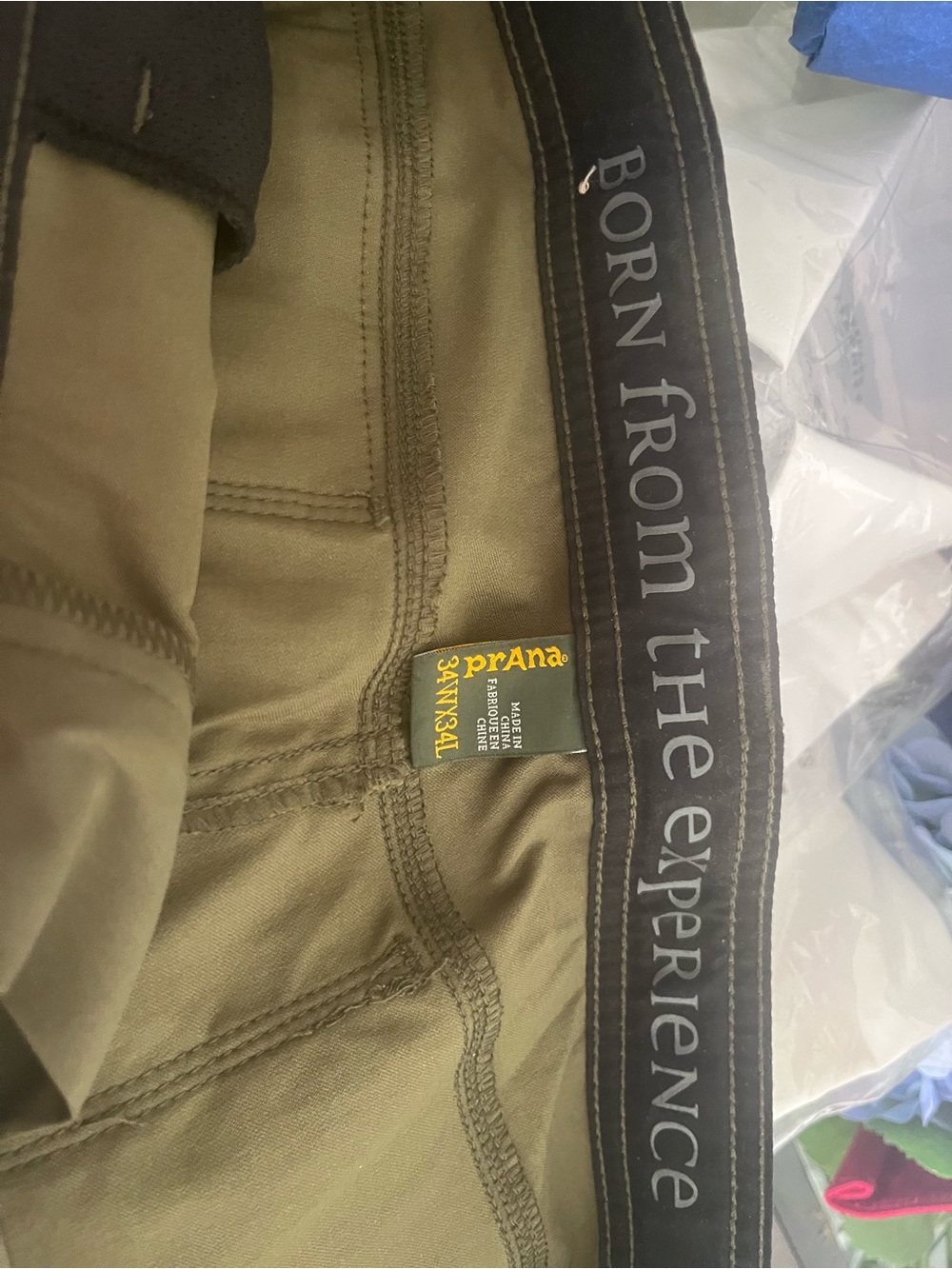 Prana Men's Khaki Stretch Chinos - Sandstone/Olive
